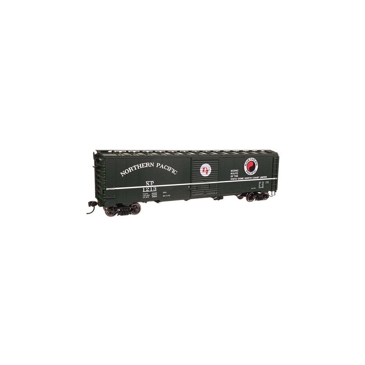 50′ AAR Single Door Boxcar - Ready to Run -- Northern Pacific 1213, HO, WalthersMainline 46523