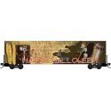 Modified 60′ Excess-Height Double-Door Boxcar - Ready to Run -- 2025 Micro-Mouse Halloween (tan, black), N, Micro Trains Line 