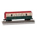 Animated Stock Car - Ready to Run -- North Pole & Southern (Reindeer Load green, cream, red), N, Bachmann Industries 19754
