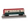 Animated Stock Car - Ready to Run -- North Pole & Southern (Reindeer Load green, cream, red), N, Bachmann Industries 19754