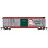 50` Plug-Door Boxcar - Ready to Run - Silver Series(R) -- North Pole & Southern 4126 (Christmas Santa`s Bakery, gray, green, red