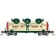 3-Dome Tank Car - Ready to Run - Silver Series(R) -- North Pole & Southern 4126 (Christmas Eggnog, cream, green, red), N, Bachma