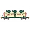 3-Dome Tank Car - Ready to Run - Silver Series(R) -- North Pole & Southern 4126 (Christmas Eggnog, cream, green, red), N, Bachma