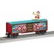 Surfing Steel Boxcar - 3-Rail - Ready to Run - Thomas Kinkade Studios -- Surfin Santa (red, blue car w/multi-color art), O, Lion