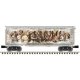 PS-1 40′ Boxcar w/Lights - 3-Rail - Ready to Run -- 2023 Christmas Car LK214 (gold theme), O, Atlas O 3001490