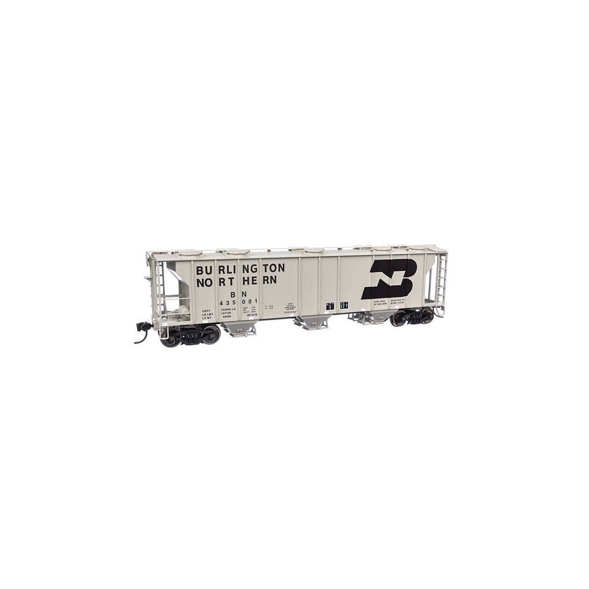 50′ Pullman-Standard PS-2 2893 3-Bay Covered Hopper - Ready to Run -- Burlington Northern 435001, HO, WalthersMainline 7041