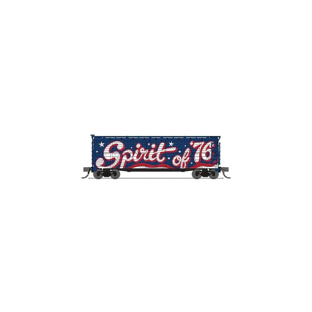 PRR K7 Stock Car with Patriotic Music - Ready to Run -- Spirit of 76 Independence (blue, white, red), N, Broadway Limited Import