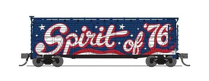 PRR K7 Stock Car with Patriotic Music - Ready to Run -- Spirit of 76 Independence (blue, white, red), N, Broadway Limited Import