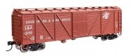 40′ ARA Single Sheathed Boxcar with Dreadnaught Ends - Ready to Run -- Louisiana & Arkansas 121, HO, WalthersMainline 40369