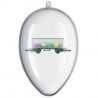 2022 Easter Car - Ready to Run -- Transparent Boxcar w/Eggs inside a Clear Egg, Z, Marklin, Inc 80422