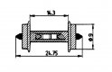 Wheel set with resistor, HO, Roco 40187