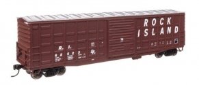 50′ Waffle Side Boxcar - Ready To Run -- Rock Island 62523 (Pullman-Standard Door), HO, WalthersMainline 46716