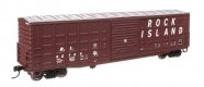 50′ Waffle Side Boxcar - Ready To Run -- Rock Island 62729 (Pullman-Standard Door), HO, WalthersMainline 46717