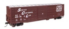50′ Waffle Side Boxcar - Ready To Run -- Seaboard Coast Line 23336 (Youngstown Door), HO, WalthersMainline 46721