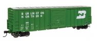 50′ ACF Exterior Post Dreadnaught End Plate B Boxcar - Ready to Run -- Burlington Northern 2144, HO, WalthersMainline 46028