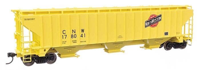 57′ Trinity 4750 3-Bay Covered Hopper - Ready to Run -- Chicago & North Western(TM) 178041, HO, WalthersMainline 49033
