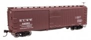 40′ Double Sheathed Wood Boxcar - Ready to Run -- Delaware, Lackawanna & Western 44063, HO, WalthersMainline 40176