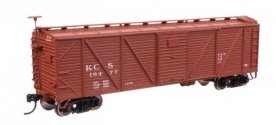 40′ ARA Single Sheathed Boxcar - Ready to Run -- Kansas City Southern 16477, HO, WalthersMainline 40719