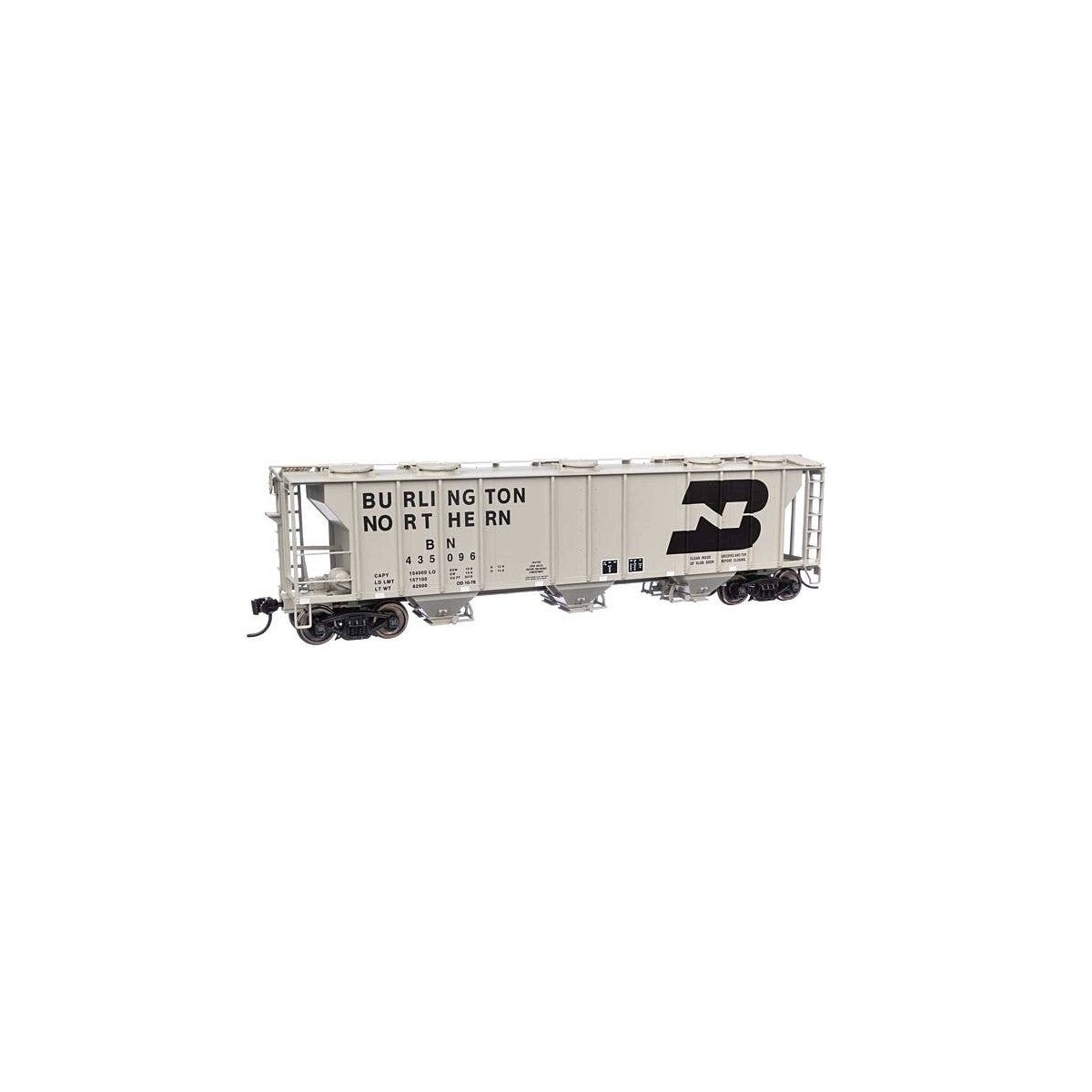 50′ Pullman-Standard PS-2 2893 3-Bay Covered Hopper - Ready to Run -- Burlington Northern 435096, HO, WalthersMainline 7043