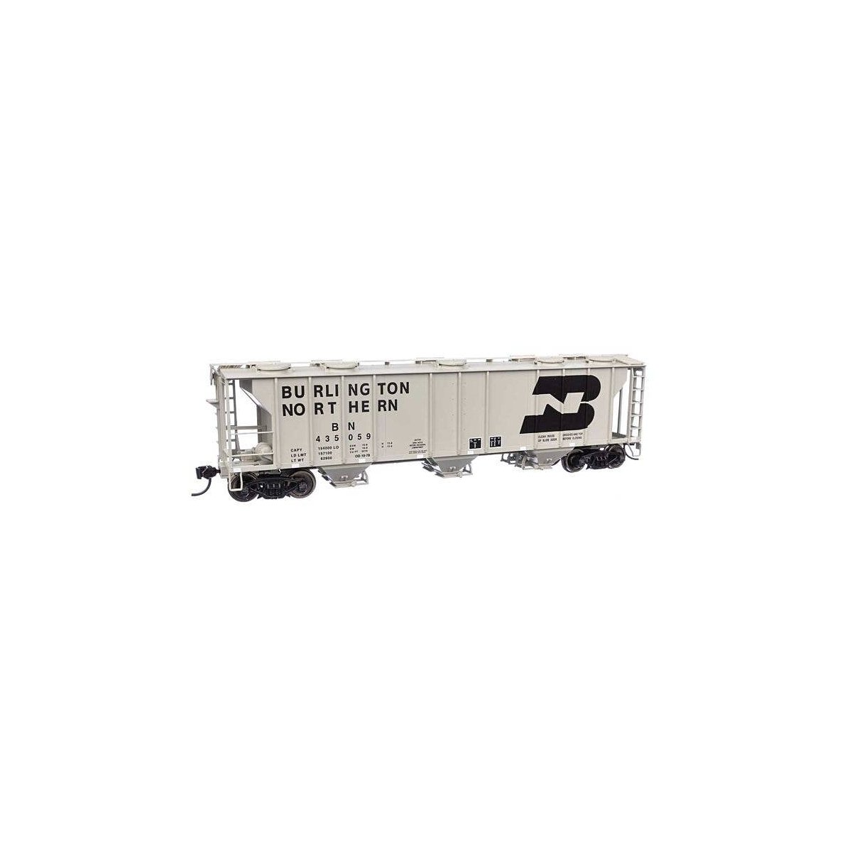 50′ Pullman-Standard PS-2 2893 3-Bay Covered Hopper - Ready to Run -- Burlington Northern 435059, HO, WalthersMainline 7042