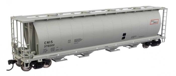 59′ Cylindrical Hopper - Ready to Run -- Canadian National International Service CNIS 376002 (round hatches), HO, WalthersMain