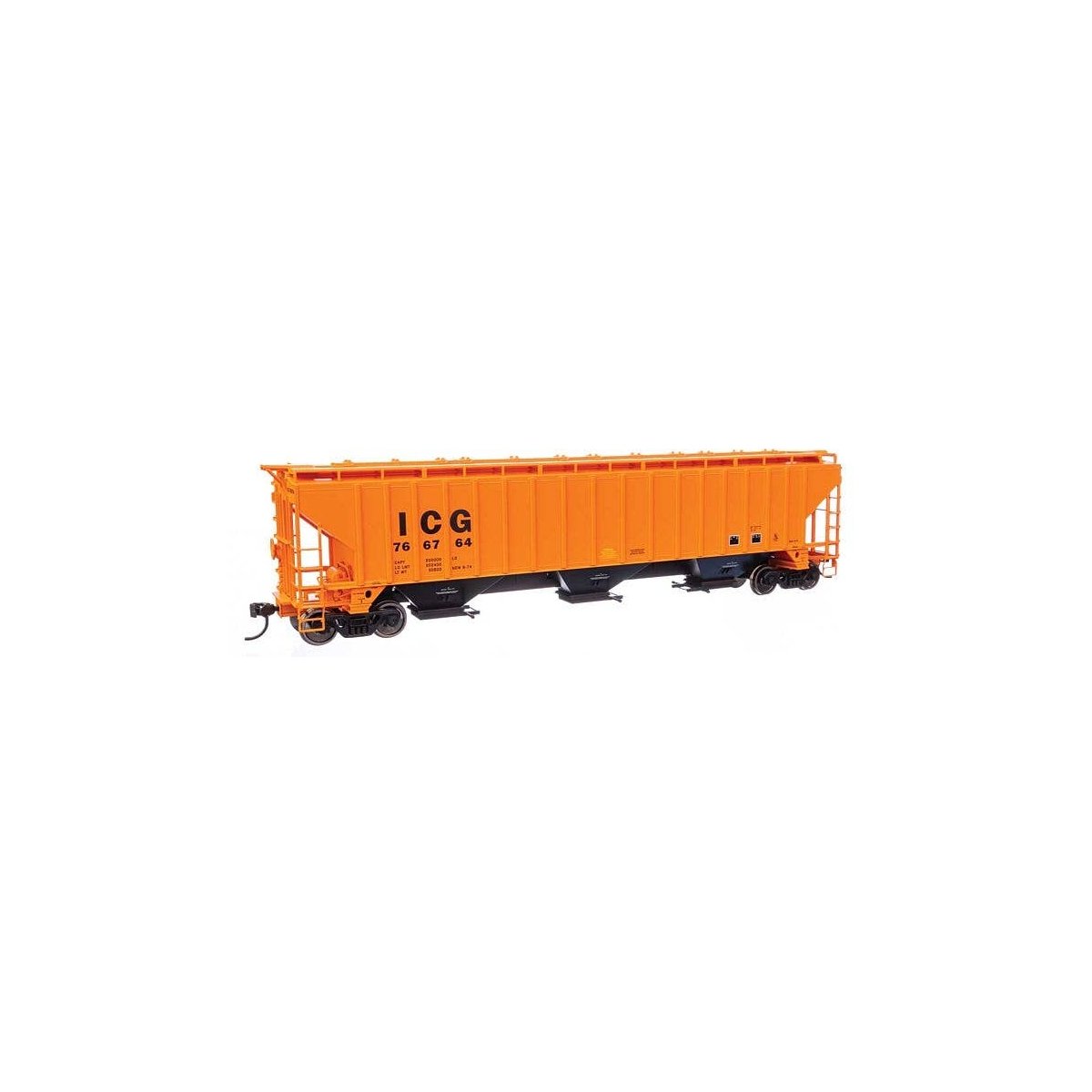 57′ Trinity 4750 3-Bay Covered Hopper - Ready to Run -- Illinois Central Gulf 766764, HO, WalthersMainline 49042