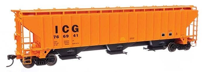 57′ Trinity 4750 3-Bay Covered Hopper - Ready to Run -- Illinois Central Gulf 766941, HO, WalthersMainline 49044