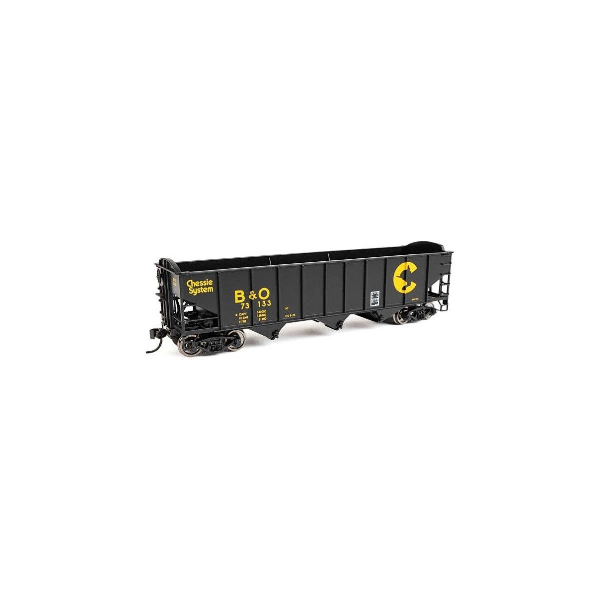 70-Ton AAR 3-Bay Open Hopper - Ready to Run -- Baltimore & Ohio 73133, HO, WalthersMainline 56701
