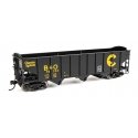 70-Ton AAR 3-Bay Open Hopper - Ready to Run -- Baltimore & Ohio 73133, HO, WalthersMainline 56701
