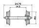 Standard wheel set -- Normradsatz -- DC-NEM - HO - Roco 40198
