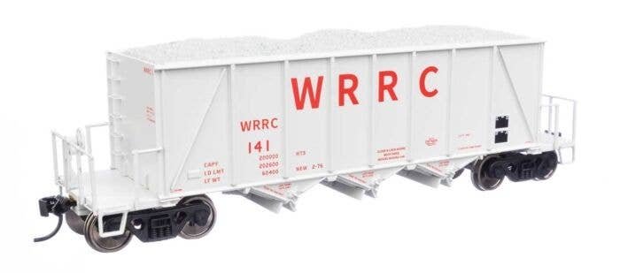 40′ Ortner 100-Ton Open Aggregate Hopper - Ready to Run -- Western Railroad (WRRC) 141, HO, WalthersProto 106047