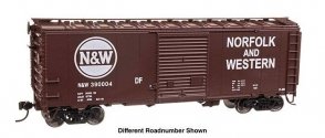 40` ACF Welded Boxcar w/8` Youngstown Door - Ready to Run -- Norfolk & Western 390007, HO, WalthersMainline 45217