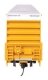 60′ High Cube Plate F Horizontal Post Boxcar - Ready to Run -- TTX TBOX 630247 (yellow, black, H, HO, WalthersMainline 3119