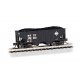 USRA 55-Ton 2-Bay Open Hopper with Load - Ready to Run -- Erie 159100 (black), N, Bachmann Industries 19562