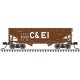 2-Bay Offset-Side Hopper with Flat Ends & Load 3-Pack - Ready to Run - Master( -- Chicago & Eastern Illinois 96154, 96293, 96347