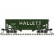 2-Bay Offset-Side Hopper with Flat Ends & Load 3-Pack - Ready to Run - Master( -- Hallett 9937, 9943, 9951 (green, white), N, At