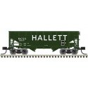 2-Bay Offset-Side Hopper with Flat Ends & Load 3-Pack - Ready to Run - Master( -- Hallett 9937, 9943, 9951 (green, white), N, At