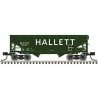 2-Bay Offset-Side Hopper with Flat Ends & Load 3-Pack - Ready to Run - Master( -- Hallett 9937, 9943, 9951 (green, white), N, At
