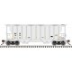 Portec 3000 2-Bay Covered Hopper - Ready to Run - Master(R) Plus -- Winifrede RR WNFR 1178 (gray, black), HO, Atlas Model Railro