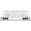 Portec 3000 2-Bay Covered Hopper - Ready to Run - Master(R) Plus -- Winifrede RR WNFR 1178 (gray, black), HO, Atlas Model Railro