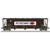 General American 3500 Dry-Flo 3-Bay Covered Hopper - Ready to Run -- USI Petrothene GACX 50433 (black, white), N, Atlas Model Ra