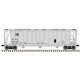 General American 3500 Dry-Flo 3-Bay Covered Hopper - Ready to Run -- Santa Fe 300684 (gray, black), N, Atlas Model Railroad Co. 