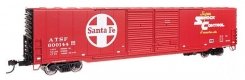 60′ Pullman-Standard Double Door Auto Parts Boxcar - Ready to Run -- Santa Fe 600144, HO, WalthersMainline 3402