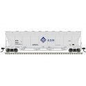 Pressureaide Centerflow Covered Hopper - Ready to Run - Master(R) -- ADM 50003 (gray, blue, Molecule), N, Atlas Model Railroad C
