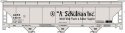 ACF 47′ 3-Bay Center-Flow Covered Hopper - Kit -- A. Schulman 54521 (gray, black), HO, Accurail Inc 81763