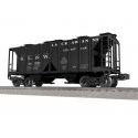 Class AC-2 2-Bay Covered Hopper - 3-Rail - Ready to Run -- Delaware, Lackawanna & Western 18506 (black, white), O, Lionel 254208