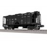 Class AC-2 2-Bay Covered Hopper - 3-Rail - Ready to Run -- Delaware, Lackawanna & Western 18506 (black, white), O, Lionel 254208