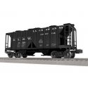 Class AC-2 2-Bay Covered Hopper - 3-Rail - Ready to Run -- Delaware, Lackawanna & Western 18520 (black, white), O, Lionel 254208