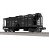 Class AC-2 2-Bay Covered Hopper - 3-Rail - Ready to Run -- Delaware, Lackawanna & Western 18520 (black, white), O, Lionel 254208