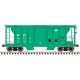 PS-2 2-Bay Covered Hopper - Ready to Run -- Penn Central 74212 (green, white), N, Trainman 50005894